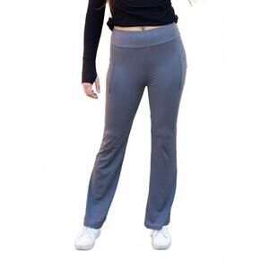 NEW JULIA ROSE cassie bootcut leggings with pockets in charcoal
